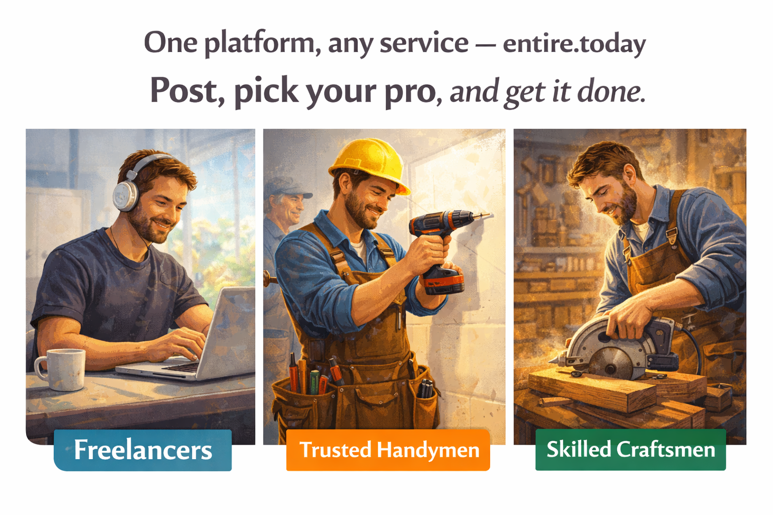 Post, Pick, Get It Done — Entire.Today Makes It Easy